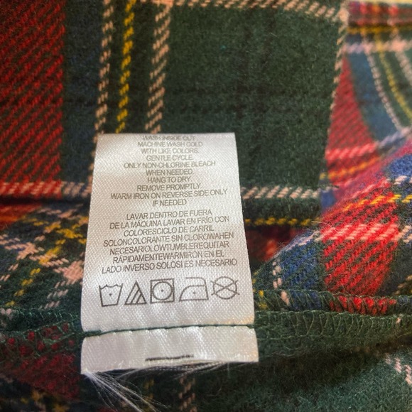 Copper Key Green and Red Plaid Square Neck Print Split Hem Dress - Picture 10 of 10